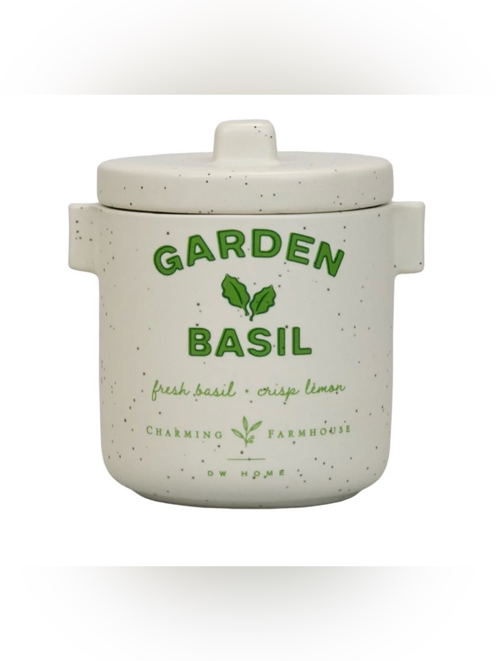 New Ceramic DW Home Garden Basil Candle
